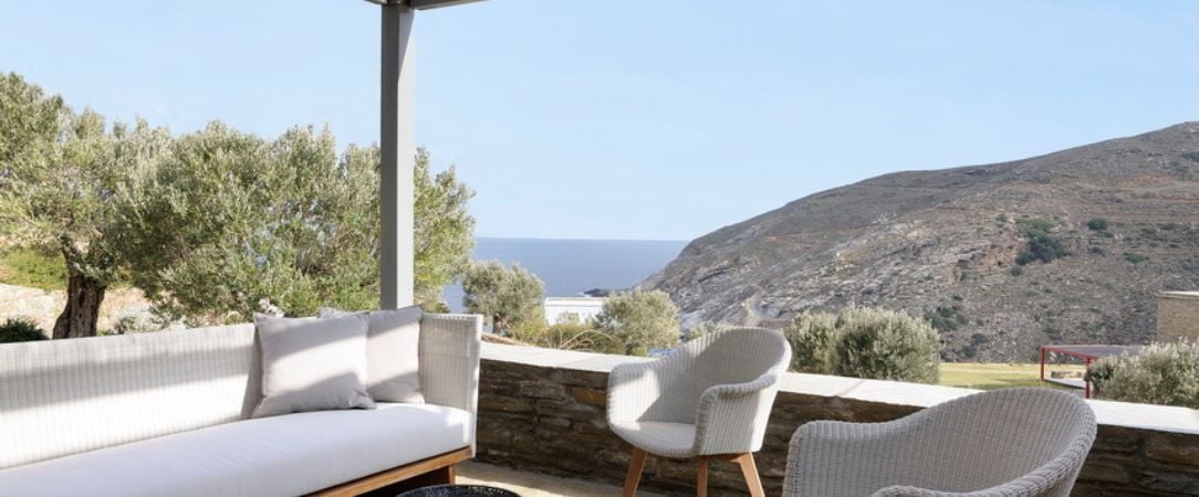 Aegea Blue Cycladic Resort ★★★★ - Luxury villas overlooking the ancient landscape of Andros. - Andros Island, Greece