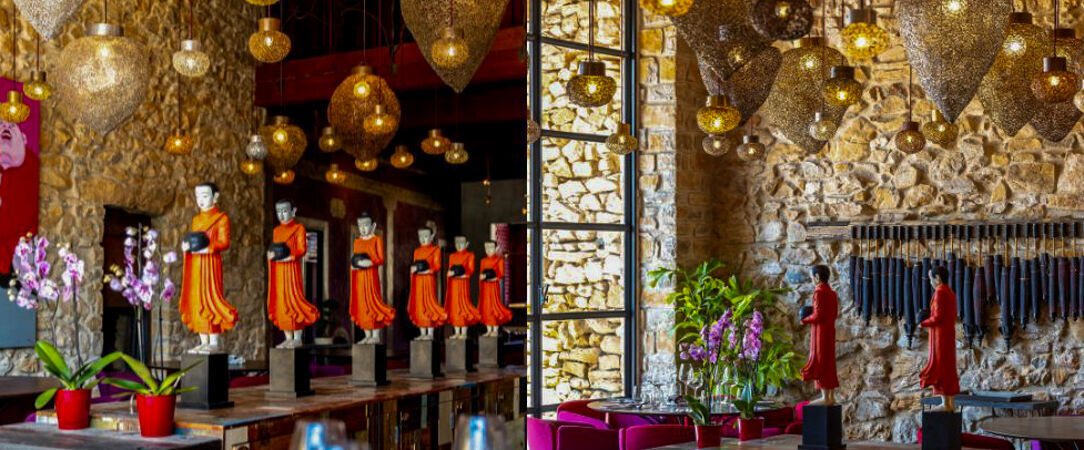 Château & Village Castigno - Sustainable Wine Resort - Vivez l’expérience d’un menu dégustation - Balade en Asie en 4 temps inclus pour faire de votre séjour une véritable parenthèse culinaire. - Hérault, France