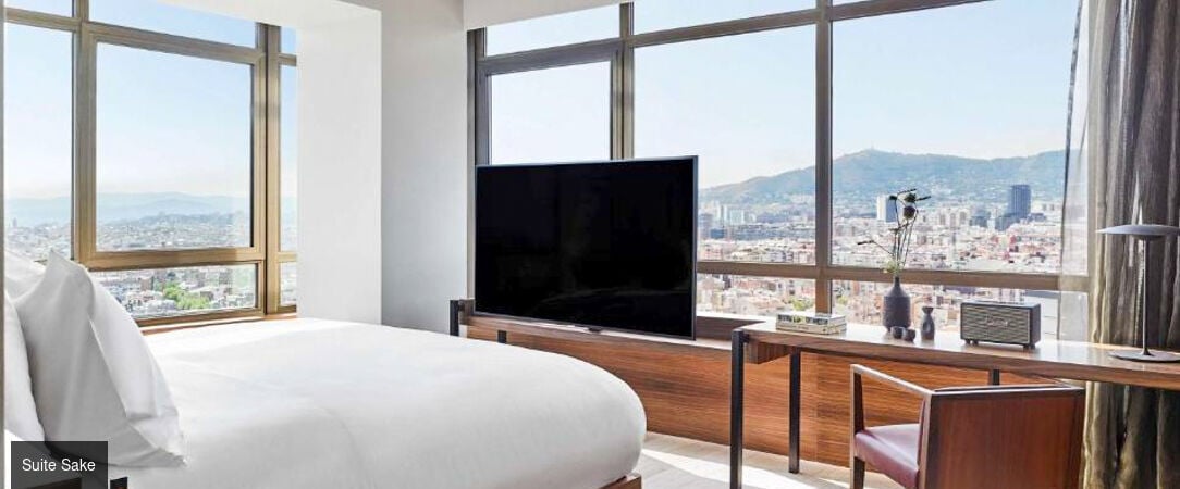 Nobu Hotel Barcelona ★★★★★ - Adresse très élégante, luxe urbain et le plus haut Rooftop de Barcelone entre la gare de Sants et le quartier de l’Eixample. - Barcelone, Espagne