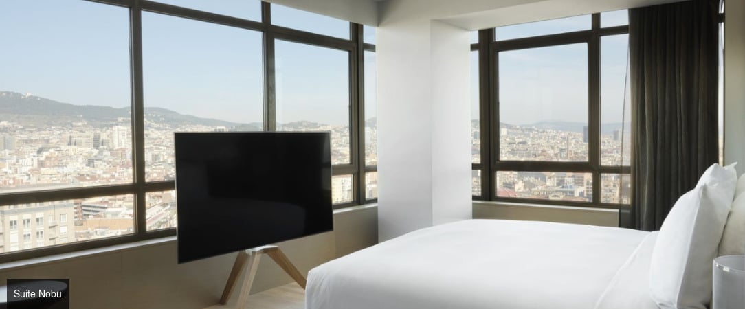 Nobu Hotel Barcelona ★★★★★ - Adresse très élégante, luxe urbain et le plus haut Rooftop de Barcelone entre la gare de Sants et le quartier de l’Eixample. - Barcelone, Espagne