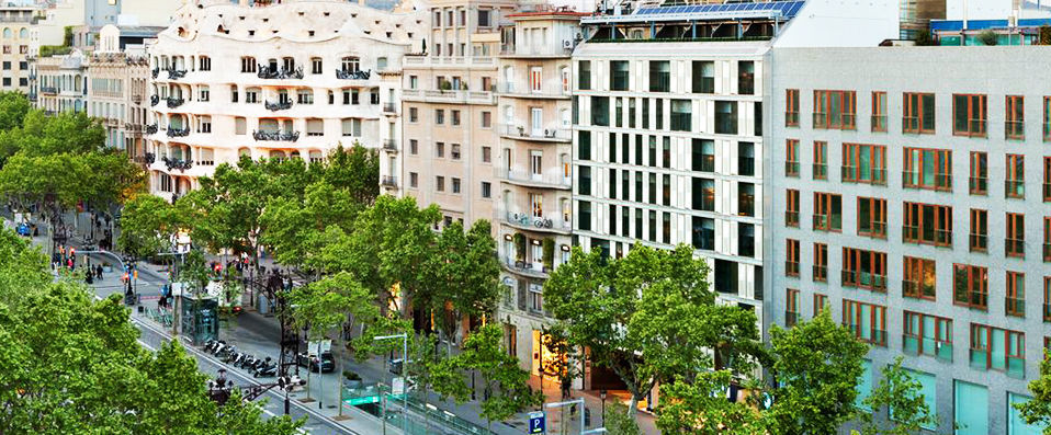 Hotel Royal Passeig de Gracia ★★★★ - Illumination barcelonaise sur l’éclatant Passeig de Gracia. - Barcelone, Espagne