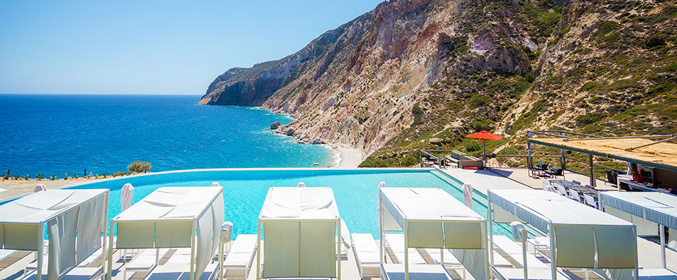 Milos Cove ★★★★★ - Dramatic architecture and caldera inspired luxury in Milos. - Milos, Greece