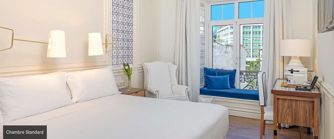 H10 Duque de Loulé ★★★★S - Un boutique-hôtel soigné et bien placé à Lisbonne, entre décoration portugaise traditionnelle et élégance moderne. - Lisbonne, Portugal