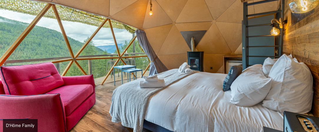 Alpin D'Hôme Hôtel & Spa - Stay in warm, snug d’hômes, creating a unique skiing experience. - Hautes-Alpes, France