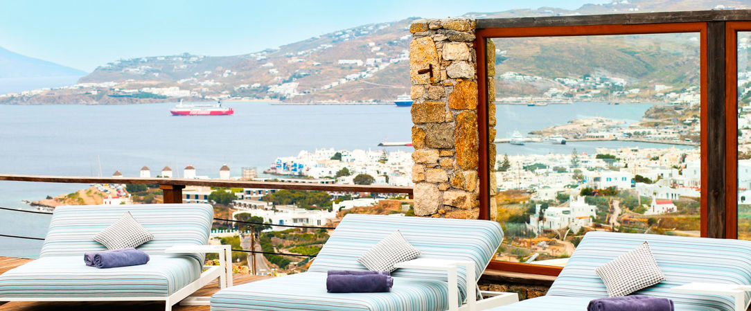 Tharroe of Mykonos Boutique Hotel ★★★★★ - Vue sensationnelle sur la mer Égée depuis cette adresse étoilée. - Mykonos, Grèce