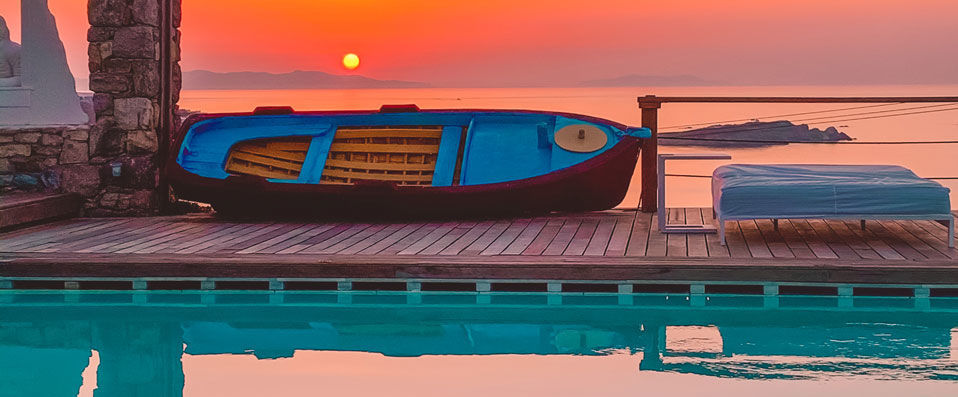 Tharroe of Mykonos Boutique Hotel ★★★★★ - Vue sensationnelle sur la mer Égée depuis cette adresse étoilée. - Mykonos, Grèce