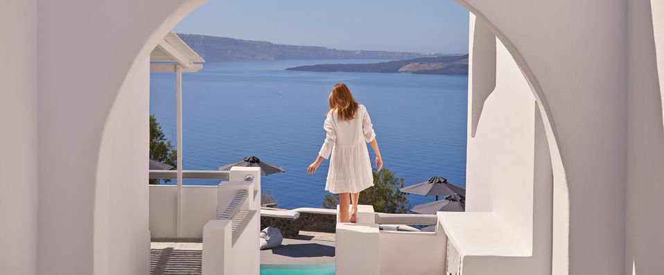 Mr and Mrs White Santorini-Champagne All Inclusive ★★★★ - Paradis bleu dans les îles grecques. - Santorin, Grèce