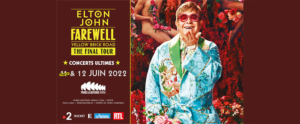 Expérience Elton John - Farewell - Yellow Brick Road : The Final Tour - Événement exceptionnel : ultime concert d’Elton John à Paris ! - Paris, France