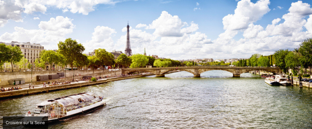 City-trip : Découverte de Paris & Hôtel Bleu de Grenelle ★★★★ - Découvrez Paris avec 3 activités incluses : croisière sur la Seine, visite du Louvre et de la tour Eiffel. - Paris, France