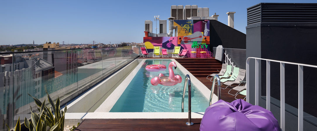 Moxy Lisbon City - Hotspot Lisbon hotel with colourful decor and rooftop pool - Lisbon, Portugal