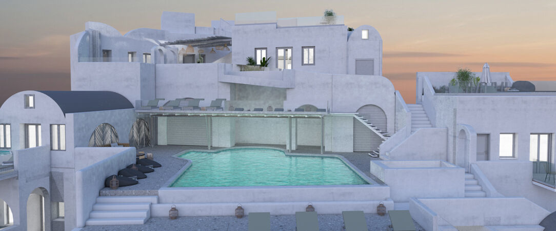Hom Santorini ★★★★ - La maison idéale pour une échappée îlienne en bleu & blanc à Santorin. - Santorin, Grèce