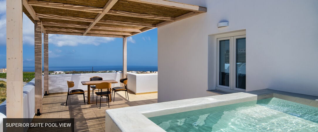 Aelia Luxury Suites - Breath-taking Santorini from a brand-new Cycladic suite. - Santorini, Greece