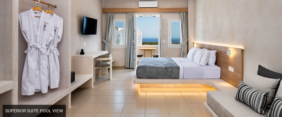 Aelia Luxury Suites - Breath-taking Santorini from a brand-new Cycladic suite. - Santorini, Greece