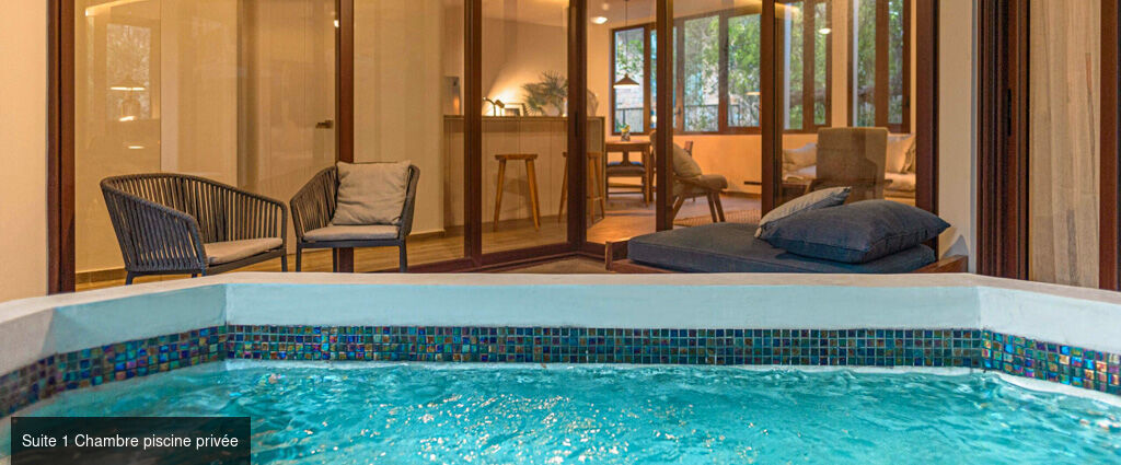 K'uyen Hotel boutique - Adults Only - Un voyage dans le calme et le luxe à Tulum, où votre suite élégante vous offre le plaisir d’une piscine privée. - Tulum, Mexique