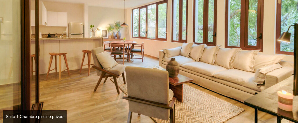 K'uyen Hotel boutique - Adults Only - Un voyage dans le calme et le luxe à Tulum, où votre suite élégante vous offre le plaisir d’une piscine privée. - Tulum, Mexique