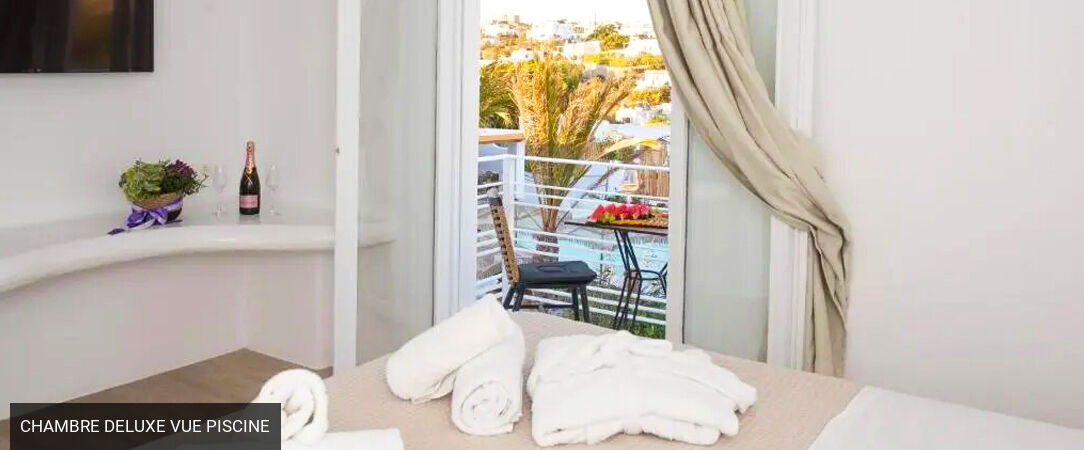 Akkadian Boutique Hotel Mykonos ★★★★★ - Adresse symbole de l’exil bleu & blanc sur l’île glamour des Cyclades. - Mykonos, Grèce