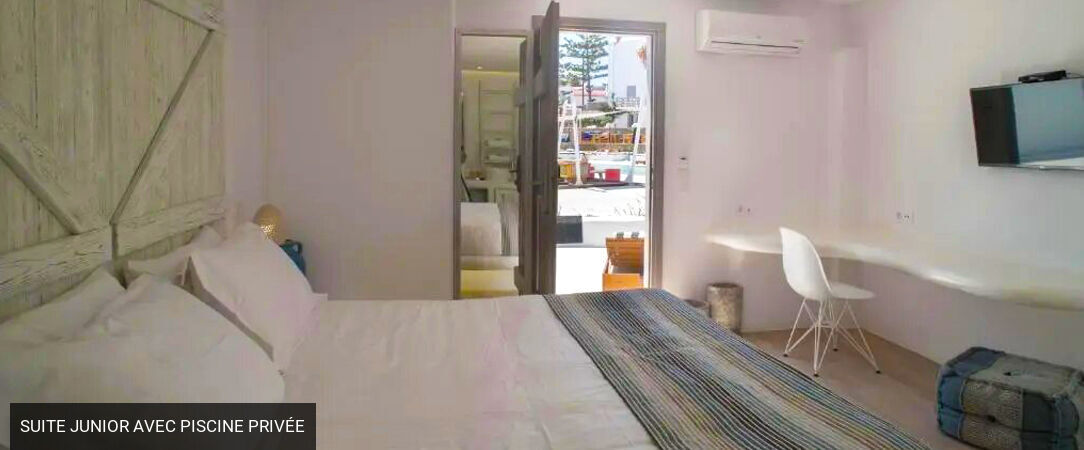 Akkadian Boutique Hotel Mykonos ★★★★★ - Adresse symbole de l’exil bleu & blanc sur l’île glamour des Cyclades. - Mykonos, Grèce