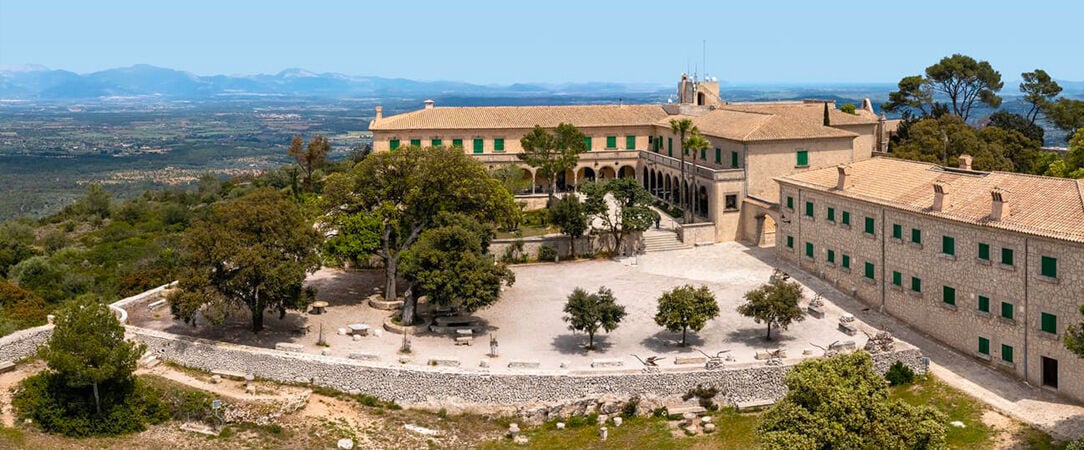 Santuari de Cura - An extraordinary hotel positioned on a mountain top ‘between heaven and Earth’. - Mallorca, Spain