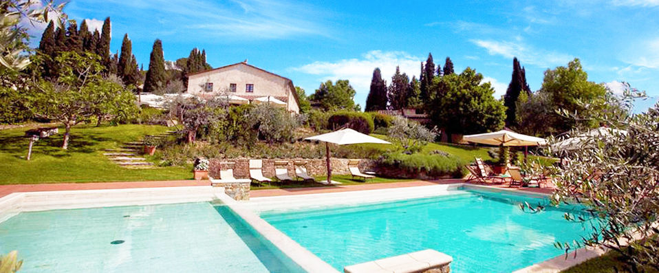 Fonte De' Medici - Paradis épicurien au cœur des vignobles du Chianti Classico. - Toscane, Italie