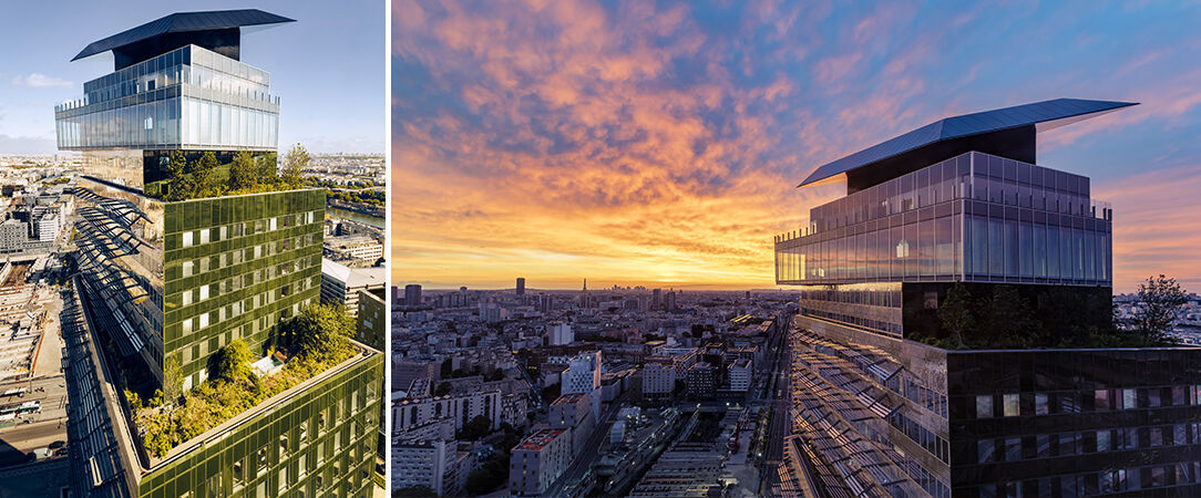 TOO Hotel ★★★★ - MGallery - A luxury hotel in the clouds looking towards the Eiffel Tower. - Paris, France