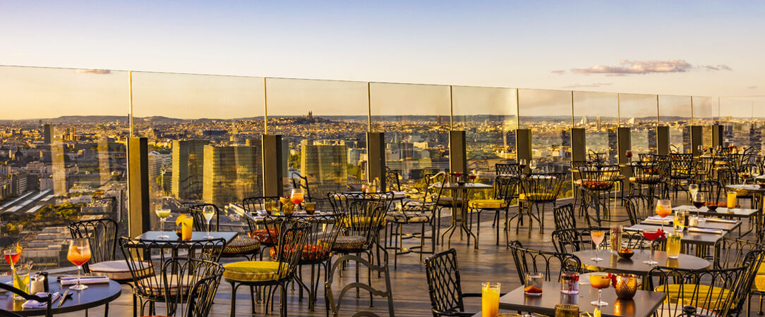 TOO Hotel ★★★★ - MGallery - A luxury hotel in the clouds looking towards the Eiffel Tower. - Paris, France