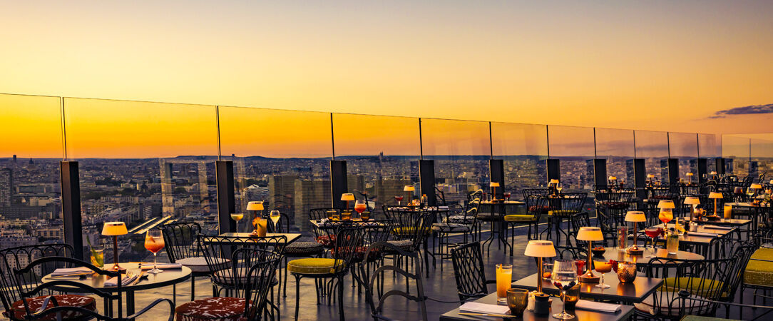 TOO Hotel ★★★★ - MGallery - A luxury hotel in the clouds looking towards the Eiffel Tower. - Paris, France