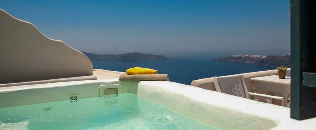 Amaze Suite ★★★★★ - Luxury cave suites with a private pool or hot tub. - Santorini, Greece