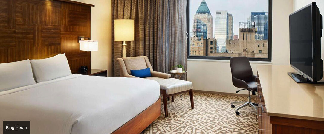 Hilton New York Times Square ★★★★ - A newly refurbished Manhattan hotel soaring above Times Square. - New York, United States