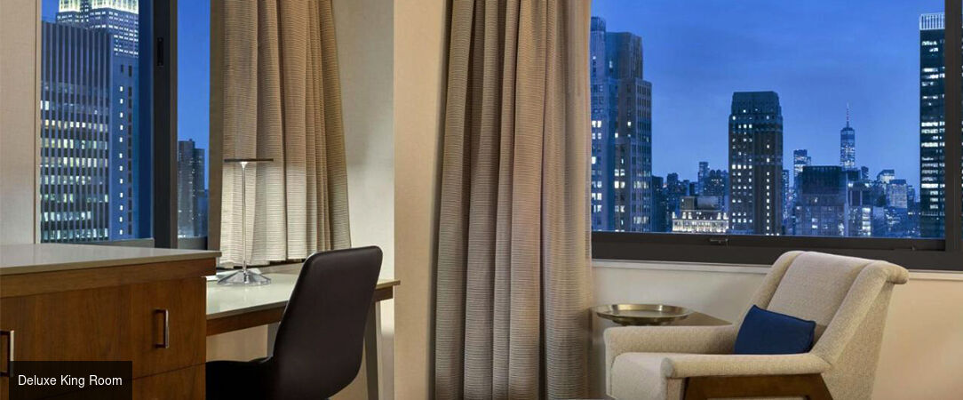 Hilton New York Times Square ★★★★ - A newly refurbished Manhattan hotel soaring above Times Square. - New York, United States