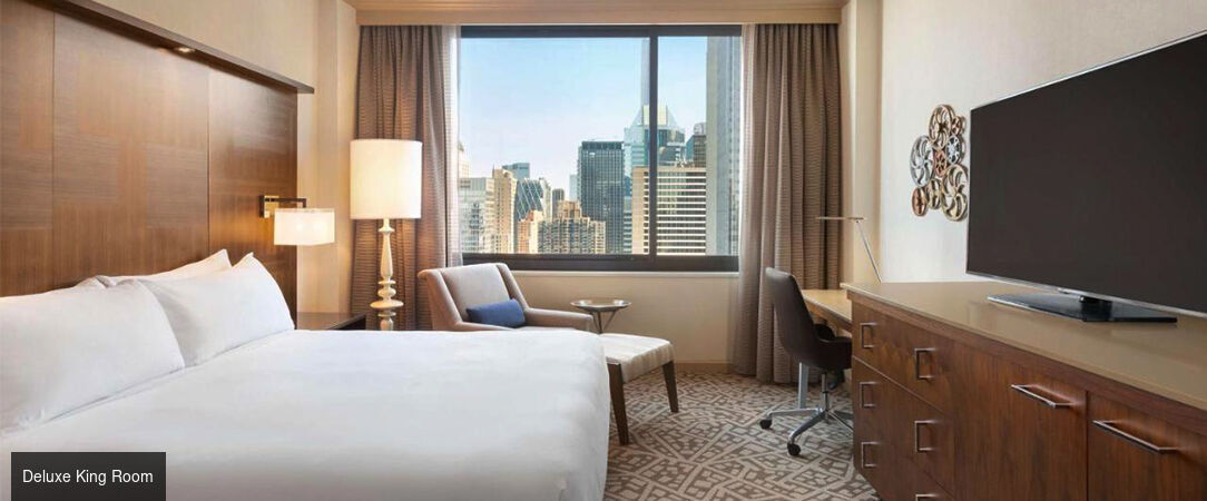 Hilton New York Times Square ★★★★ - A newly refurbished Manhattan hotel soaring above Times Square. - New York, United States