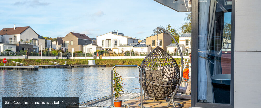 L'Escale Royale L'Isle Adam - Le confort d’une suite de luxe posée sur l’eau à l’Isle Adam. - Val-d'Oise, France