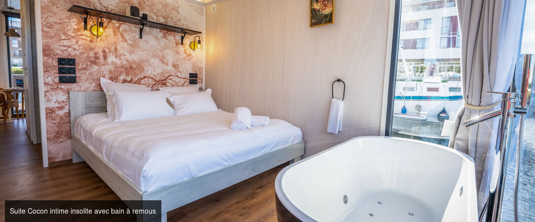 L'Escale Royale L'Isle Adam - Le confort d’une suite de luxe posée sur l’eau à l’Isle Adam. - Val-d'Oise, France
