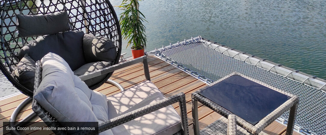 L'Escale Royale L'Isle Adam - Le confort d’une suite de luxe posée sur l’eau à l’Isle Adam. - Val-d'Oise, France