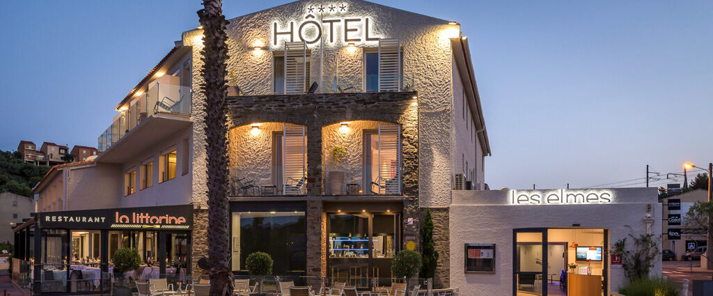 Les Elmes - Hôtel, Spa & Plage Privée ★★★★ - Une adresse d’exception posée sur le sable à Banyuls, entre la mer turquoise et les collines du Roussillon. - Banyuls-sur-Mer, France