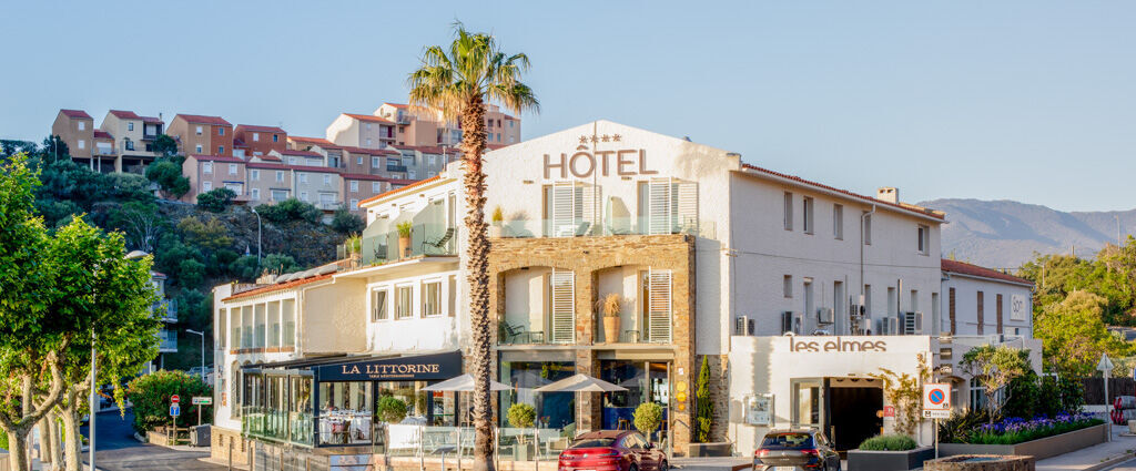Les Elmes - Hôtel, Spa & Plage Privée ★★★★ - Une adresse d’exception posée sur le sable à Banyuls, entre la mer turquoise et les collines du Roussillon. - Banyuls-sur-Mer, France