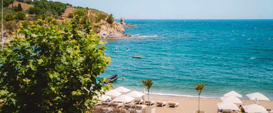 Les Elmes - Hôtel, Spa & Plage Privée ★★★★ - Une adresse d’exception posée sur le sable à Banyuls, entre la mer turquoise et les collines du Roussillon. - Banyuls-sur-Mer, France