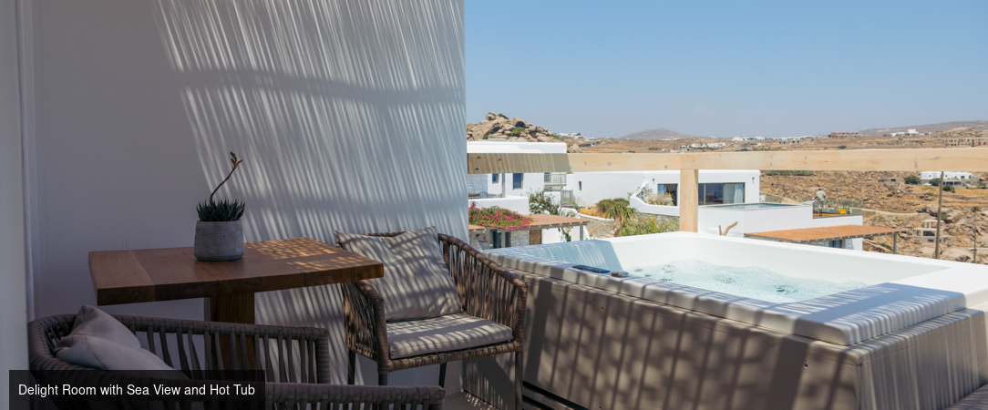 Nimbus Lumen - Adults Only 18+ - Une adresse confidentielle avec bain à remous privé, perchée au-dessus de Super Paradise à Mykonos. - Mykonos, Greece
