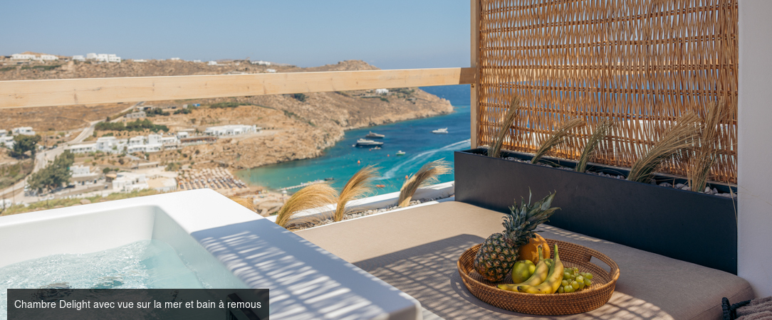Nimbus Lumen - Adults Only 18+ - Une adresse confidentielle avec bain à remous privé, perchée au-dessus de Super Paradise à Mykonos. - Mykonos, Grèce