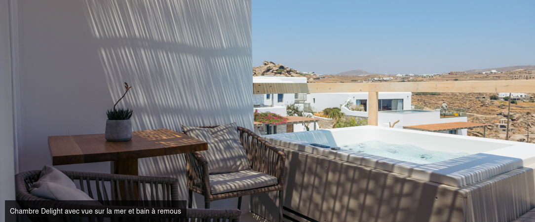 Nimbus Lumen - Adults Only 18+ - Une adresse confidentielle avec bain à remous privé, perchée au-dessus de Super Paradise à Mykonos. - Mykonos, Grèce