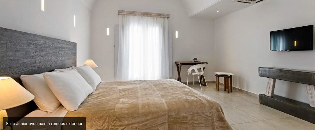 Cavo Bianco Boutique Hotel & Spa ★★★★★ - Écrin blanc cycladique face à une plage noire de Santorin. - Santorin, Grèce