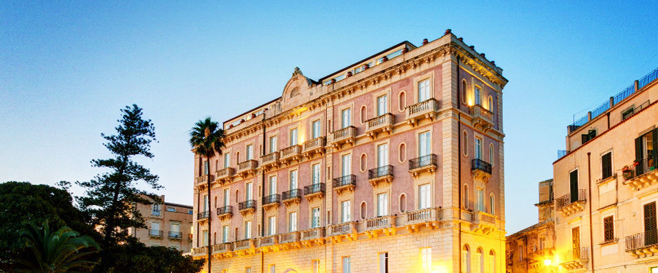 Des Etrangers Hôtel & Spa ★★★★★ - Vue sur la mer depuis la belle Syracuse. - Sicile, Italie
