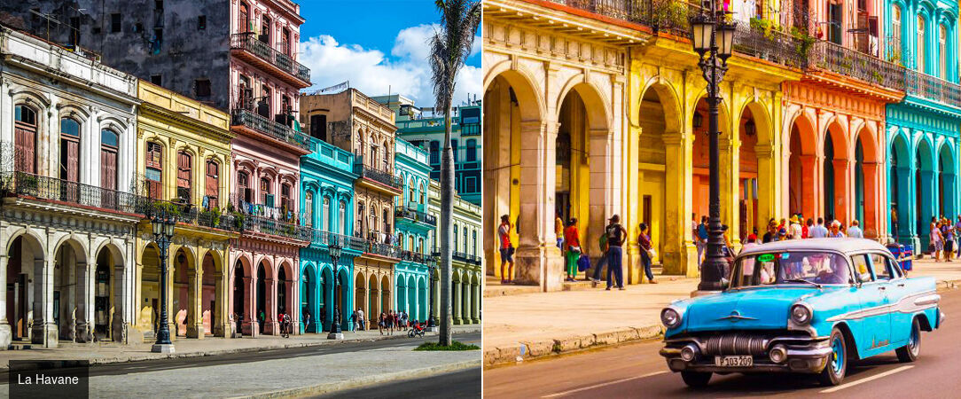 Cuba, entre culture et plage - Combiné de 7, 9, 10, 12 et 14 nuits entre culture, découverte & repos. - Cuba : La Havane & Varadero
