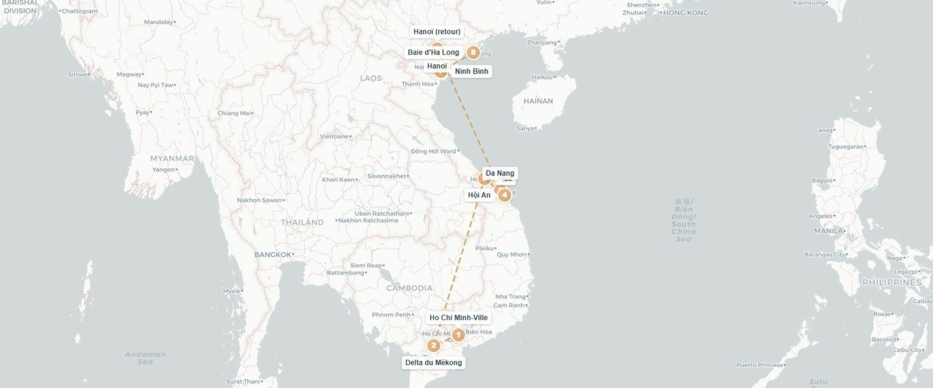 Sublime échappée au Vietnam - Circuit privatif de 11 ou 14 nuits, du sud au nord du Vietnam, en hôtels 4 ou 5 étoiles. - Vietnam : d'Ho Chi Minh à Hanoï