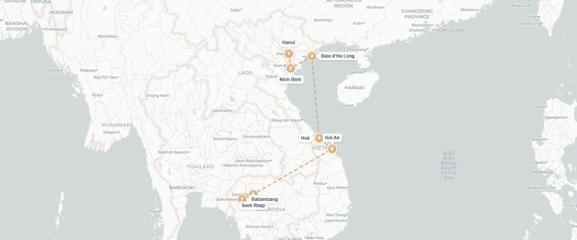 Beautés d'Indochine, avec extension à Battambang -  - Vietnam & Cambodge