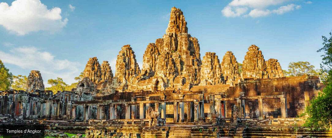 Circuit privatif : Les charmes du Cambodge avec extension en option sur l’île de Koh Rong - Circuit privatif de 8 ou 13 nuits à la découverte des temples d’Angkor et du patrimoine khmer, extension sur l’île de Koh Rong possible. - Cambodge