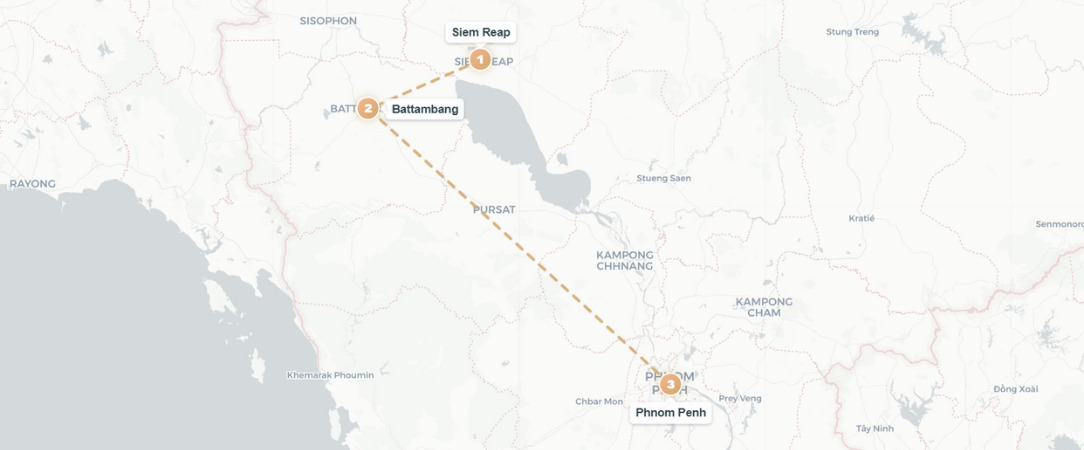 Charmes du Cambodge avec extension sur l’île de Koh Rong - Circuit privatif de 8 ou 13 nuits à la découverte des temples d’Angkor et du patrimoine khmer, extension sur l’île de Koh Rong possible. - Cambodge : Siem Reap à Battambang