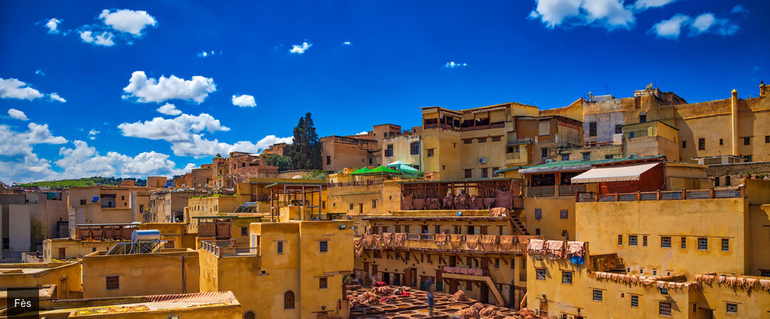 Grand Tour Impérial & aventure dans le désert - Circuit privatif de 9 nuits à travers les cités impériales du Maroc, des montagnes de l’Atlas aux dunes dorées du Sahara, jusqu’à la fascinante Marrakech. - Maroc : Rabat, Fès & Marrakech