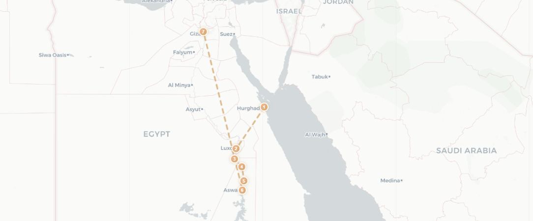 Merveilles d’Égypte & détente à Hurghada - Circuit prestigieux de 11 ou 13 nuits entre les Légendes de l’Égypte, une croisière sur le Nil & la mer Rouge à Hurghada. - Égypte : Hurghada, Louxor et le Caire