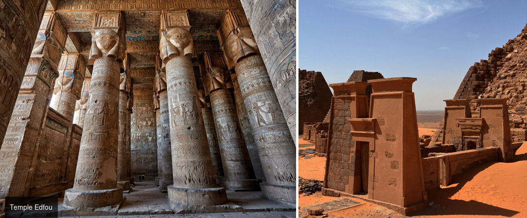 Merveilles d’Égypte & détente à Hurghada - Circuit prestigieux de 11 ou 13 nuits entre les Légendes de l’Égypte, une croisière sur le Nil & la mer Rouge à Hurghada. - Égypte : Hurghada, Louxor et le Caire