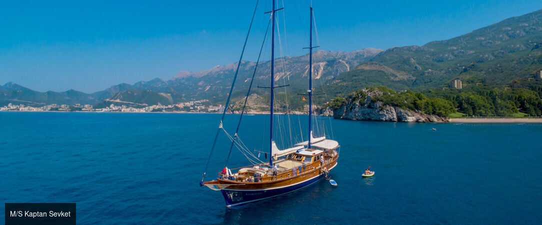 Découvrez les merveilles du Monténégro sur une goélette de luxe - Croisière de 7 nuits en goélette traditionnelle à la découverte des plus belles baies du Monténégro, entre cités médiévales et eaux cristallines. - Monténégro : de Tivat à Perast